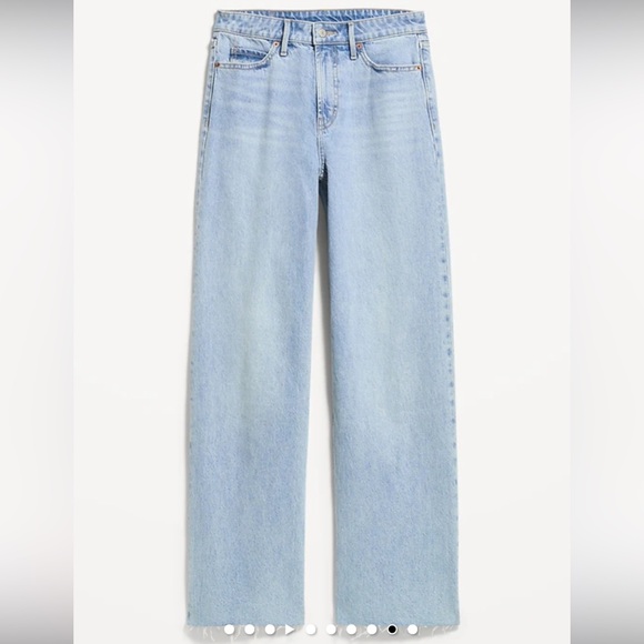 Old Navy Extra High Rise Wide Leg Jeans - Picture 2 of 9